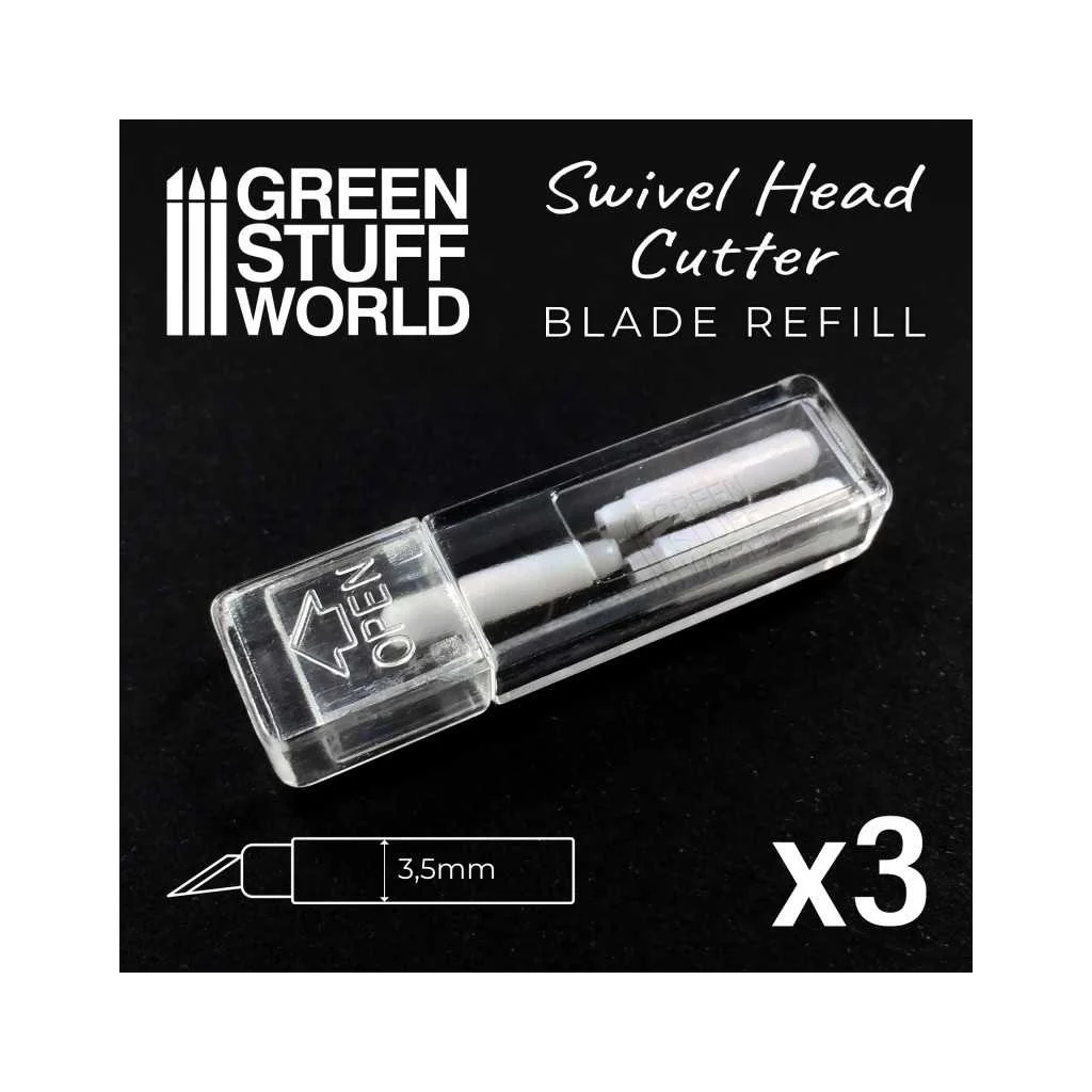 Green Stuff World - Lames de Rechange pour Couteau de Modélisme à Tête Pivotante