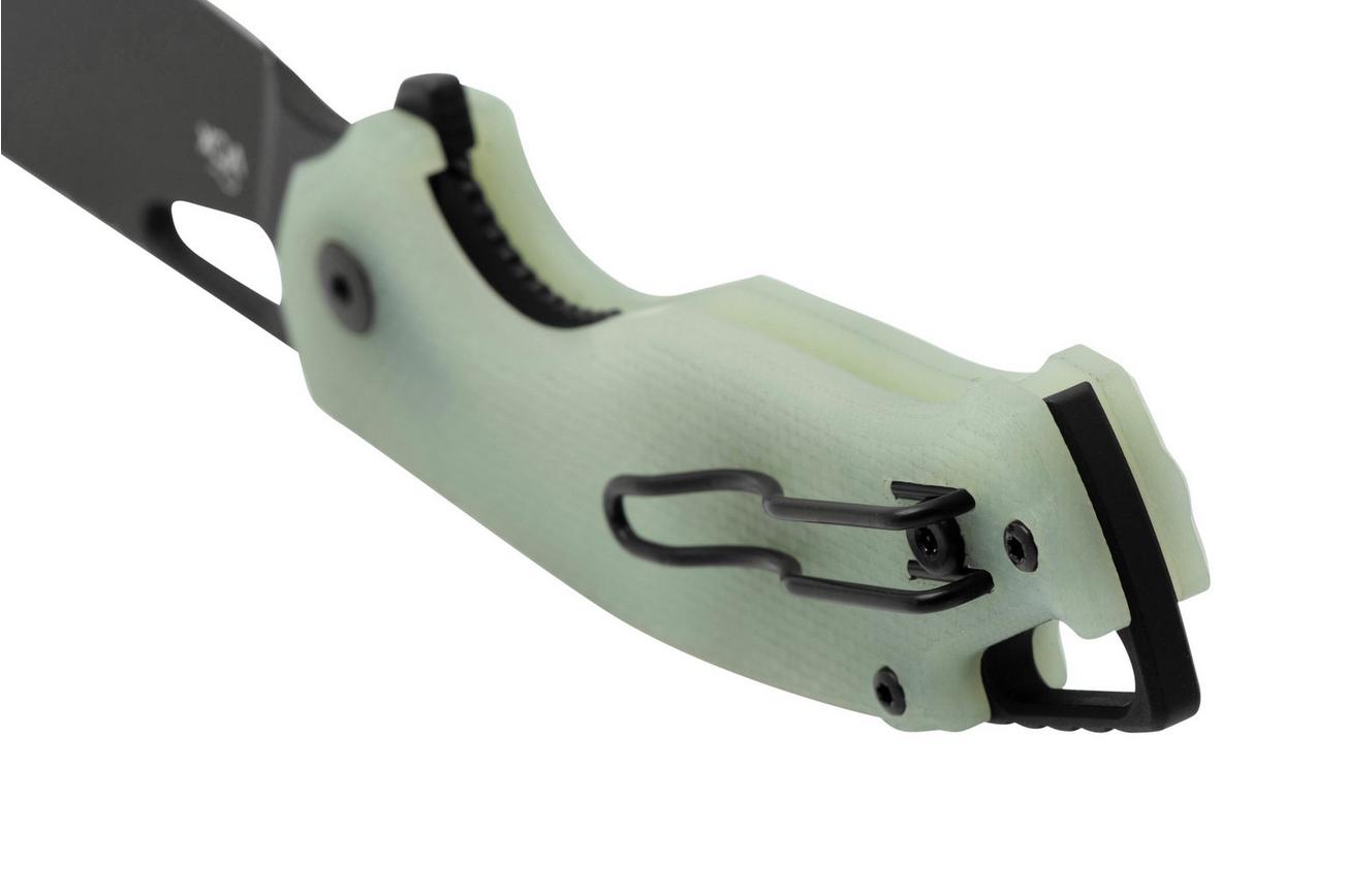 MKM Vincent VCN-GNB Black PVD N690CO, Jade G10, Black Aluminum zakmes, Jesper Voxnaes design