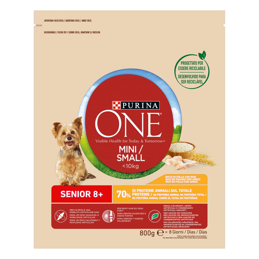 Ração Purina One Senior 8+ para Cães Mini
