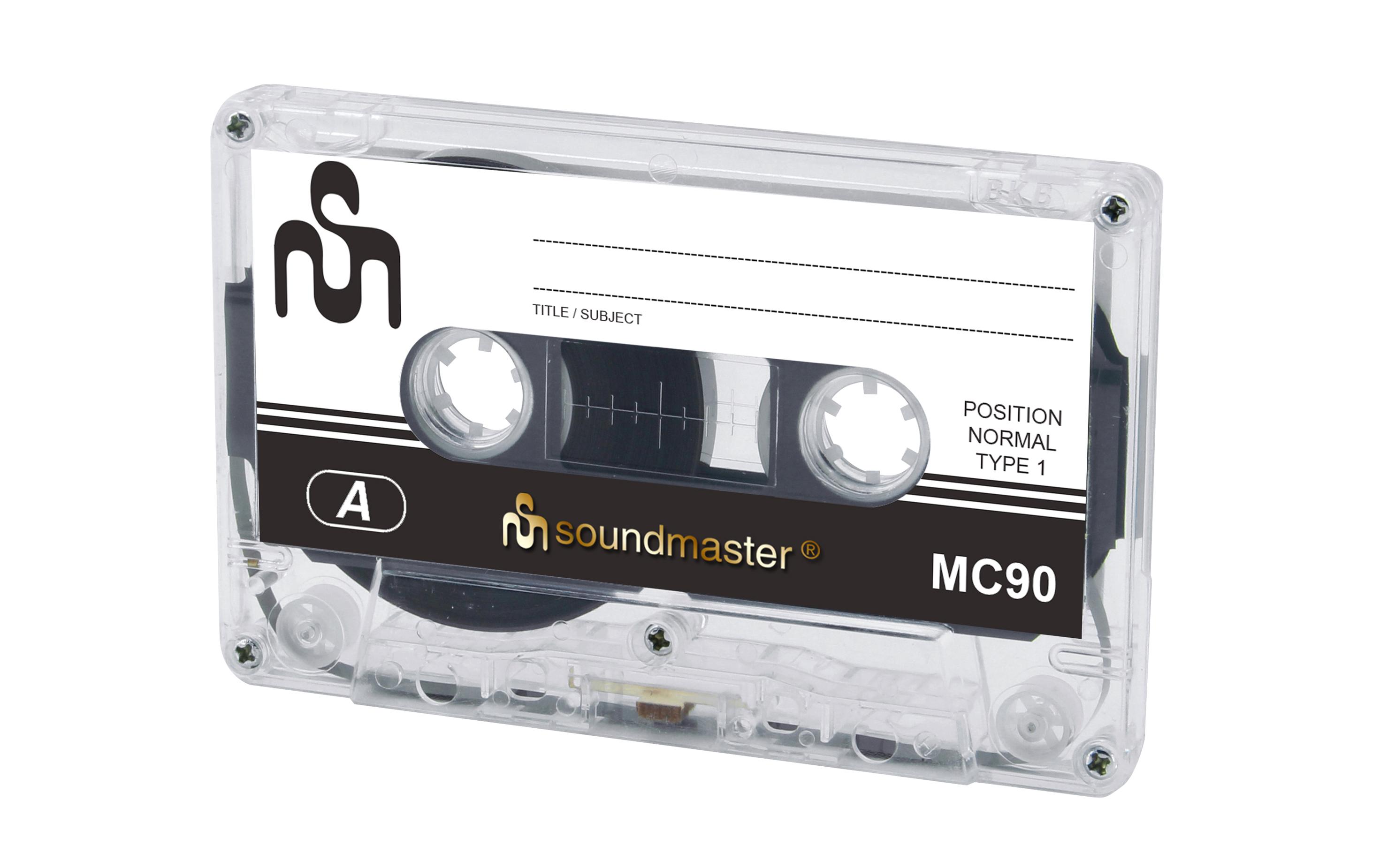 Audio-Kassette Soundmaster MC90 5er PackIEC1 Leerkassette im 5er Pack