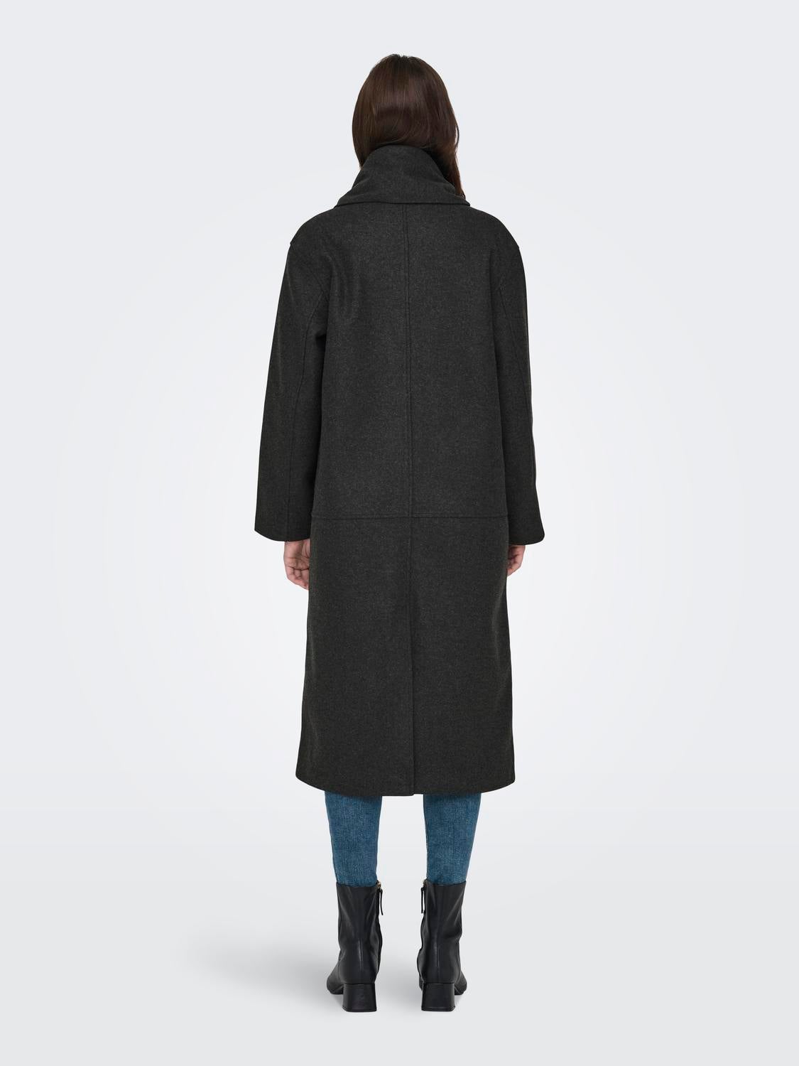 ONLELBA Mantel Dark Grey Melange