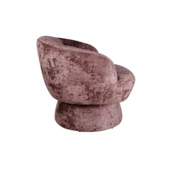 KARWEI fauteuil Chloé gemêleerd burgundy stof draaibaar