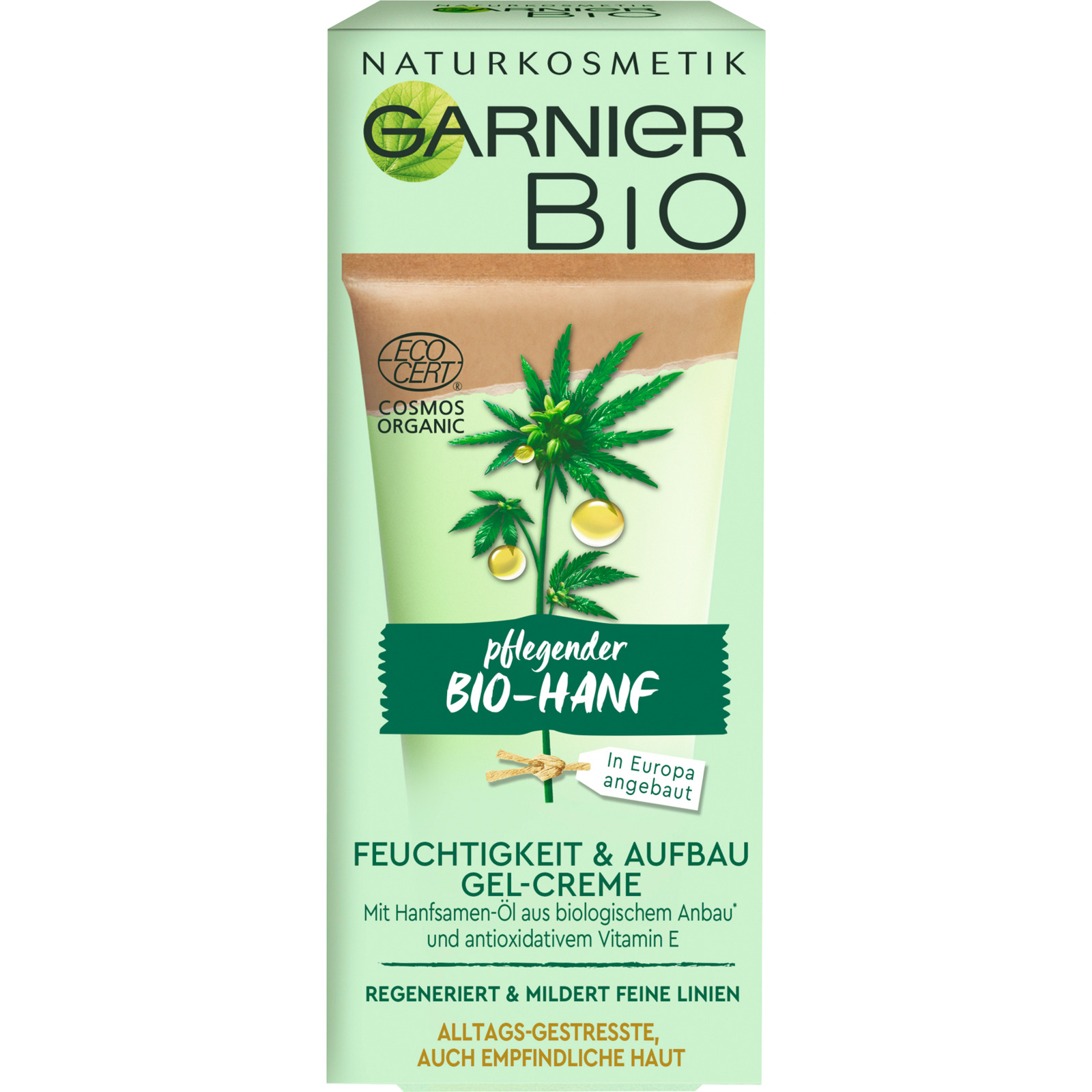 Garnier Bio Gesichtspflege Gel-Creme Hanf 50 ml