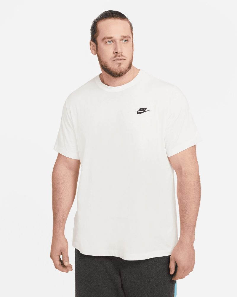 T-shirt Nike Sportswear Club Blanc Cassé pour homme