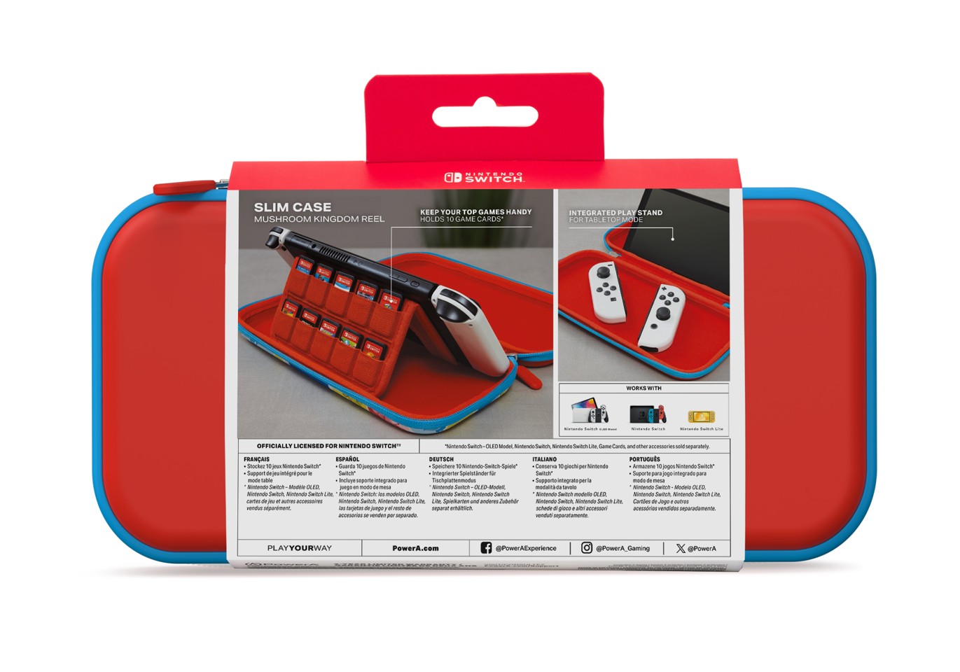 PowerA Slim Case - Photo Booth Mario (Nintendo Switch)