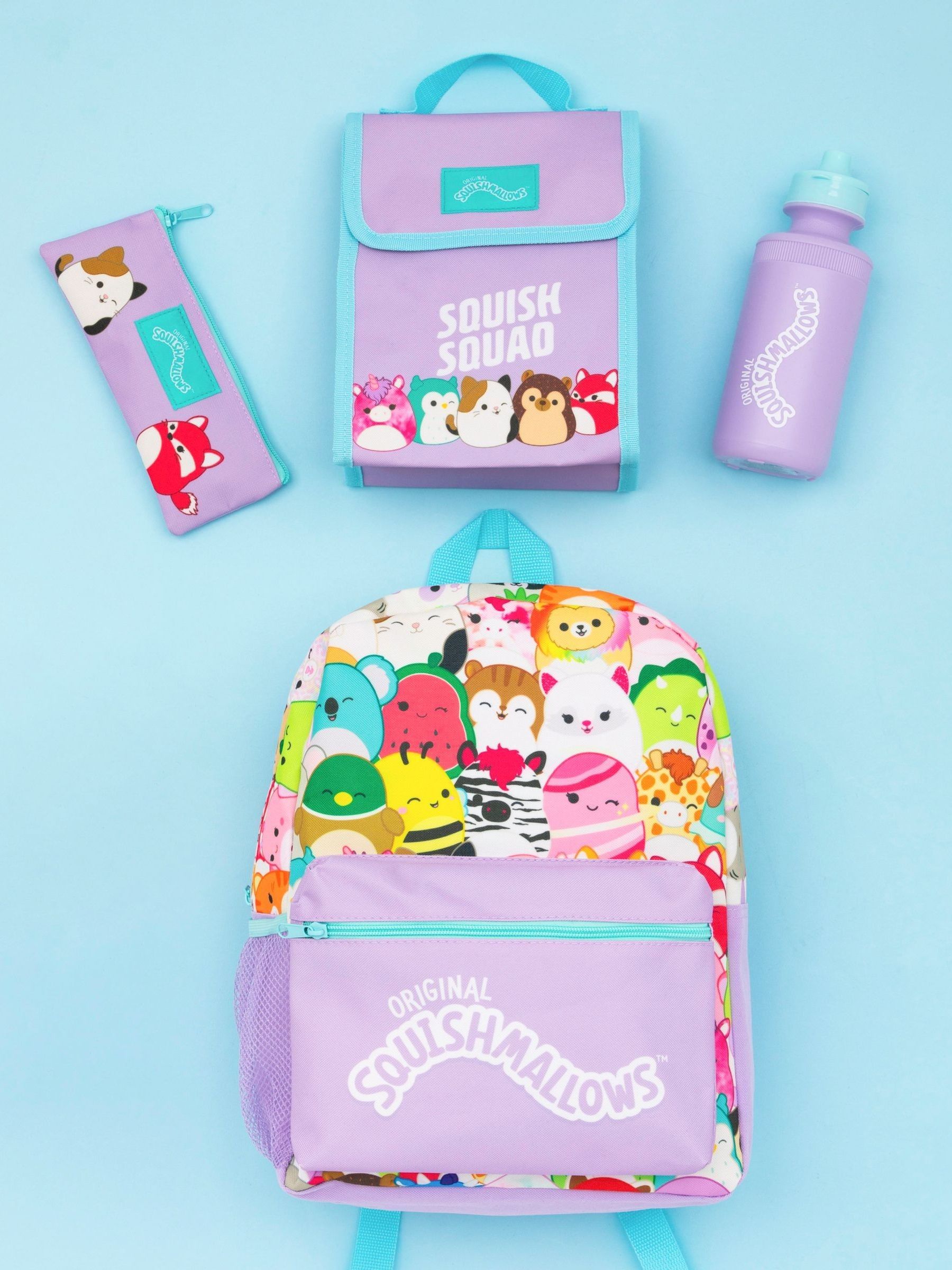 Vanilla Underground Squishmallows - 4-delige set met rugzak voor meisjes