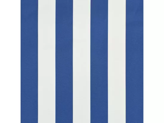 Auvent de bistro 400x120 Bleu et blanc