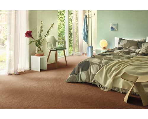 Sedna® Proteus 100% Econyl® koperkleurig gesneden velours tapijt, 400 cm breed (verkocht per meter)