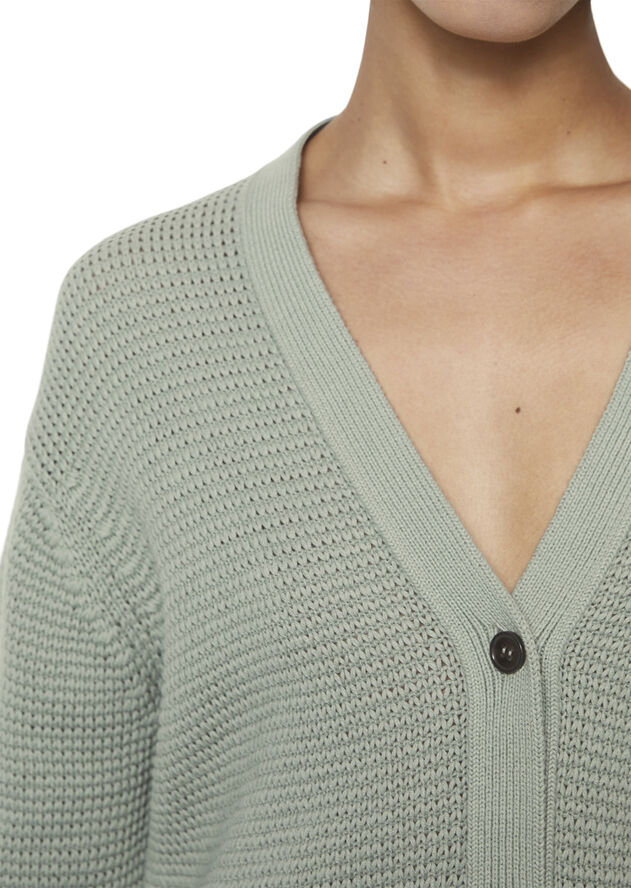 Marc O’Polo Cardigan, longsleeve, v-neck Faded mint