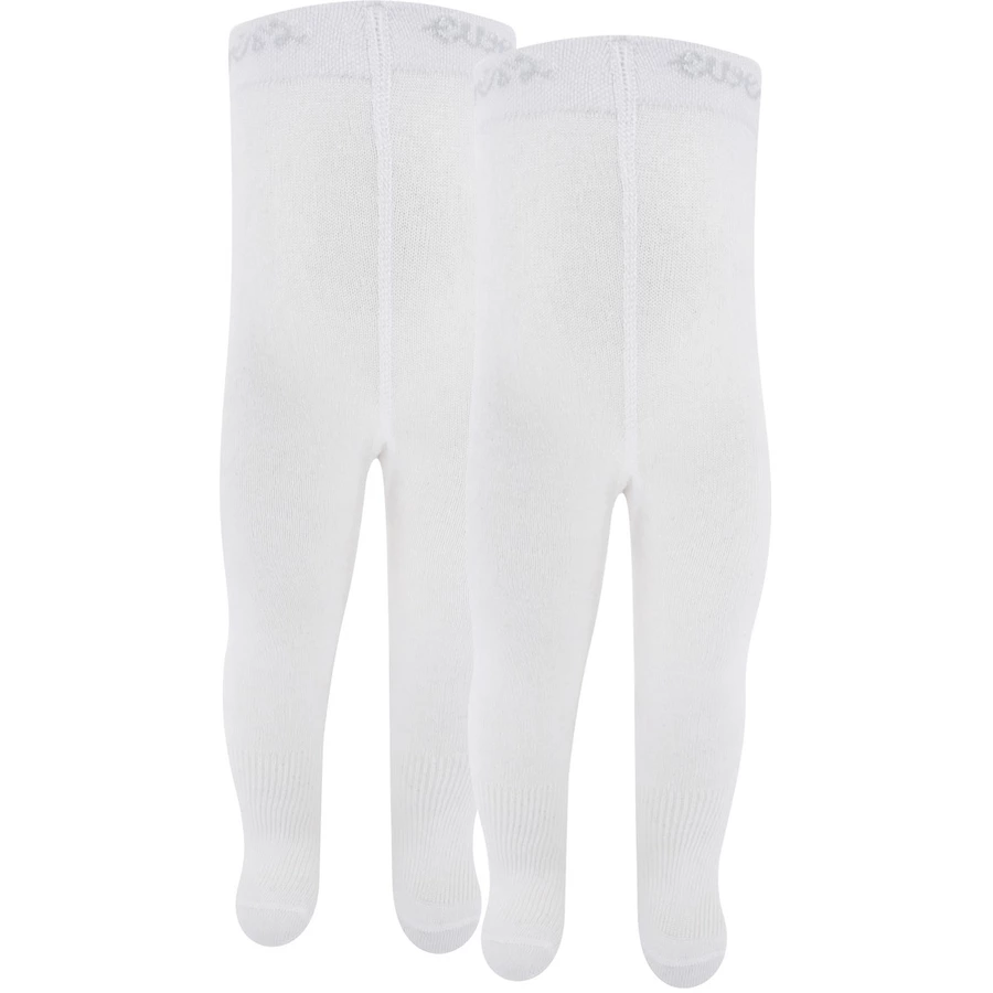 Ewers Strumpfhose 2er-Pack Uni weiß