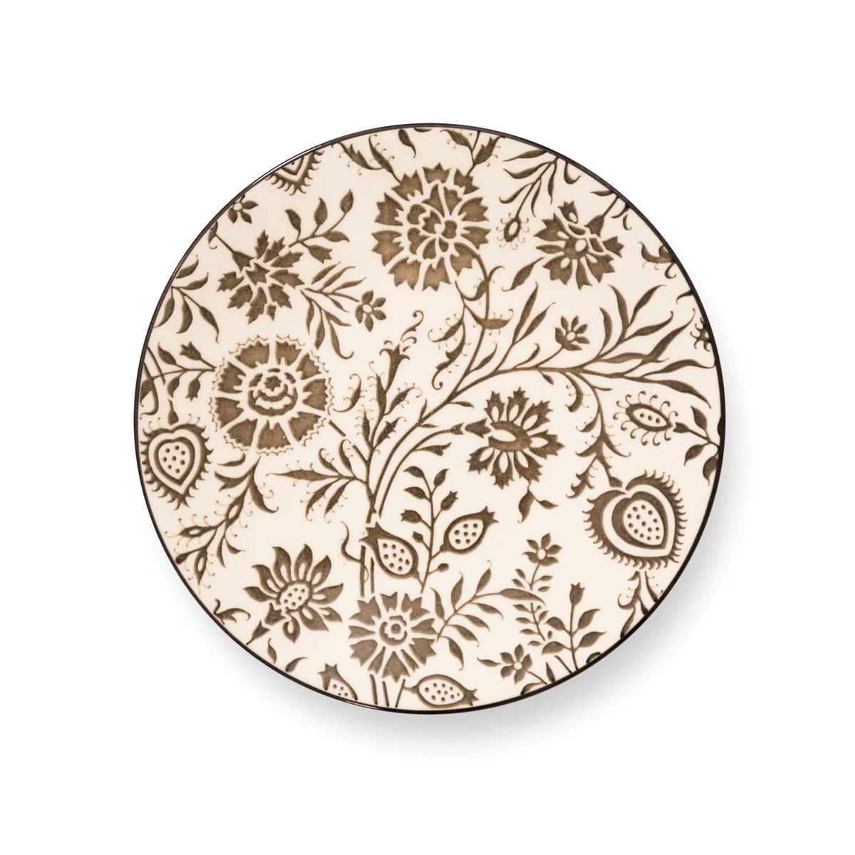 Mumbai Gris - Assiette dessert 20.5 cm (lot de 6) Médard de Noblat