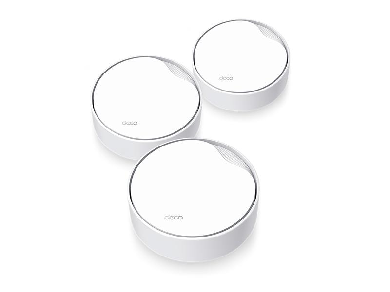 TP-Link Mesh-System Deco X50-PoE Hybrid WiFi-6 mit PoE 3er- AX3000 Whole Home Mesh WiFi 6 System mit PoE