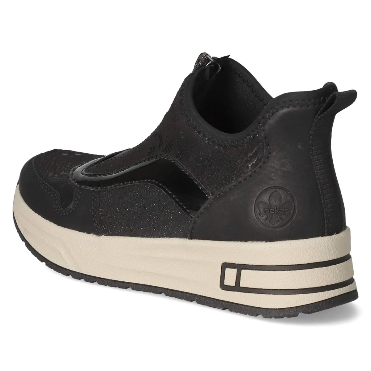 RiekerSlip On Sneaker - schwarz