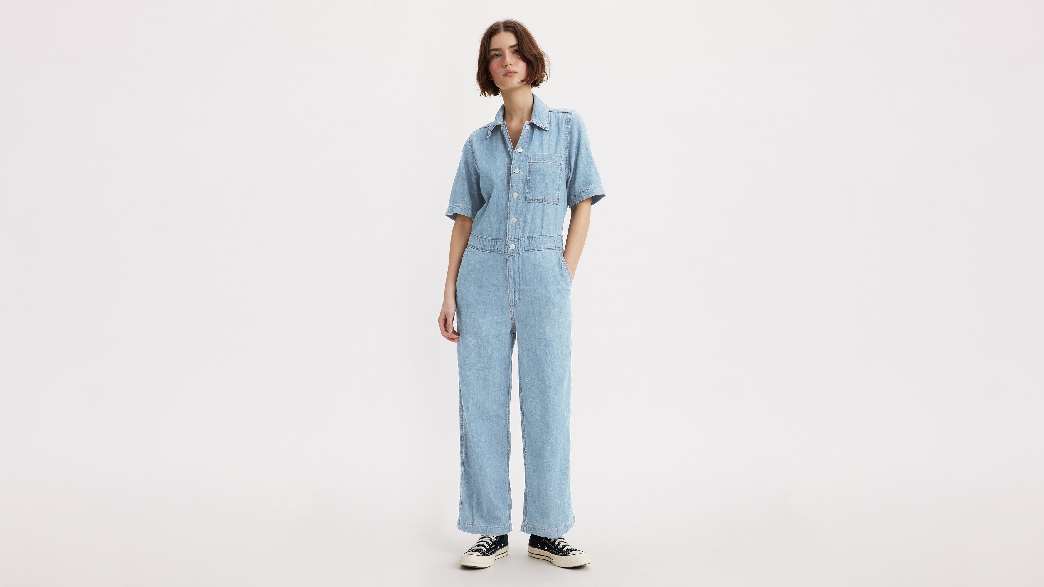 Combinaison manche courte Heritage - Glad To Meet You - Bleu