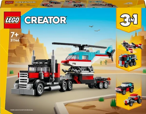 LEGO Creator 31146 Blokvogn med helikopter