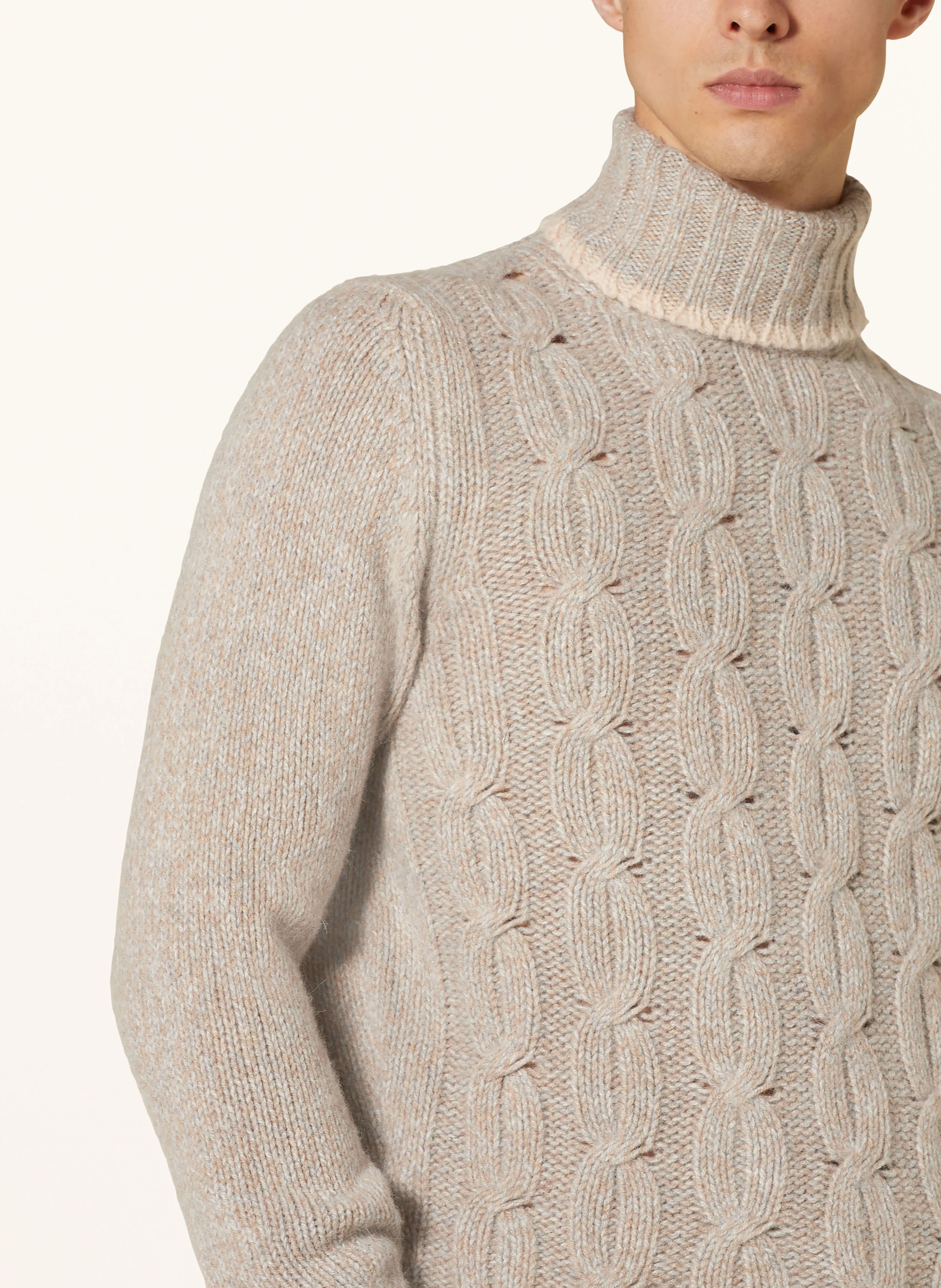 FEDELI Rollkragenpullover mit Alpaka