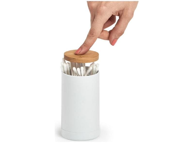 Zeller Present Aufbewahrungsdose für Wattestäbchen Nature/W Aufbewahrungsdose