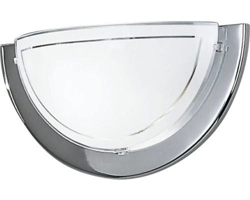 Wandlamp, 1-lichts, B 29 cm, Planet chroom/wit