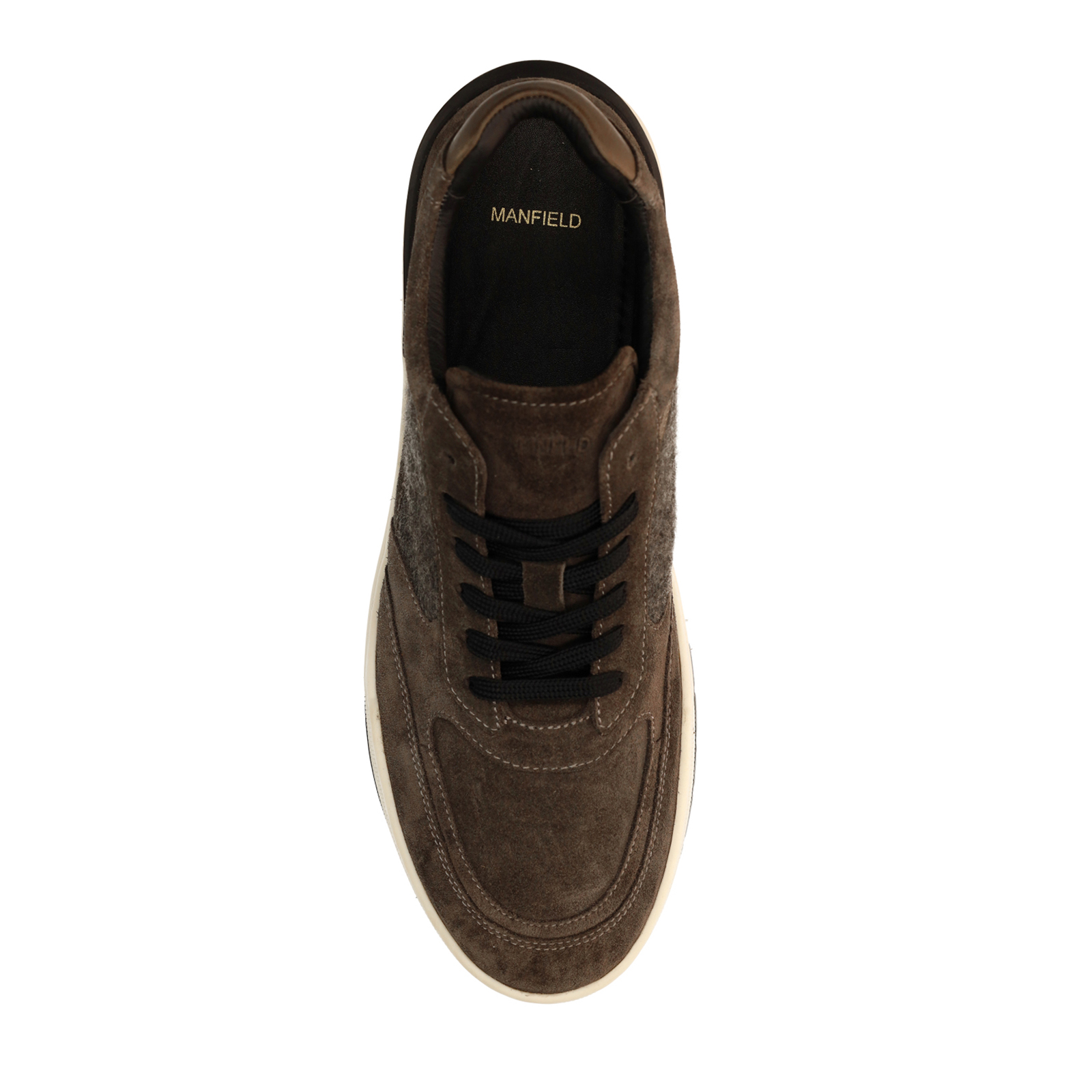 Grijze suède sneakers