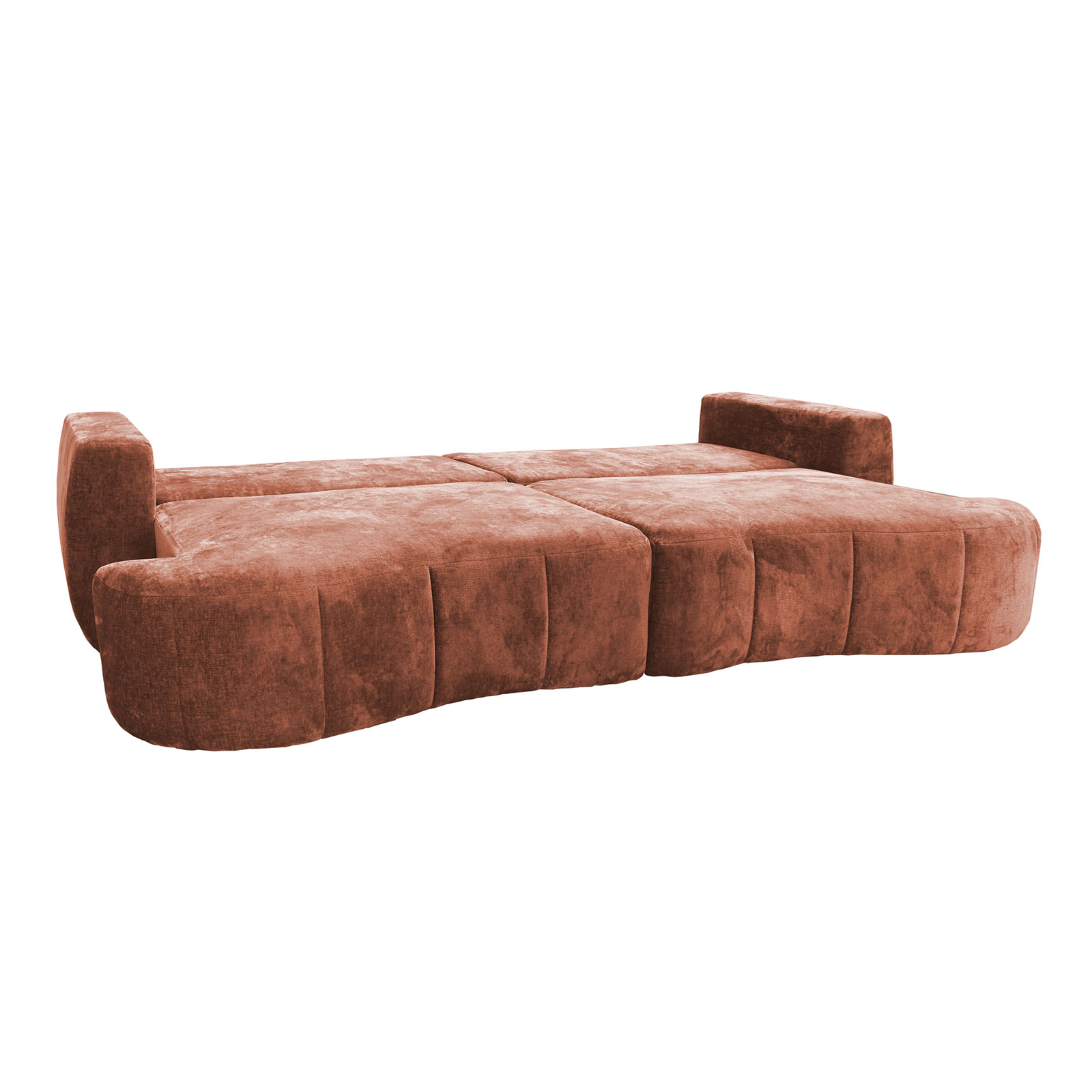 Big Sofa - rost - Boxspringfederung - 292 cm