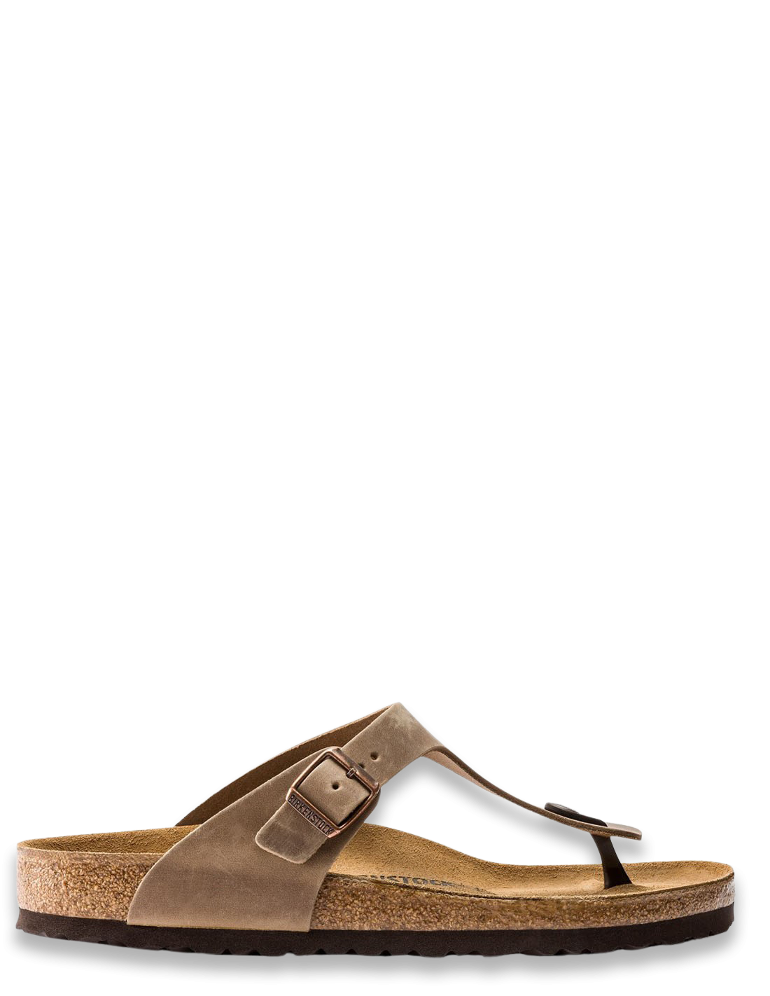 birkenstock Mules Femme Gizeh Oiled Tabacco Brown Cuir