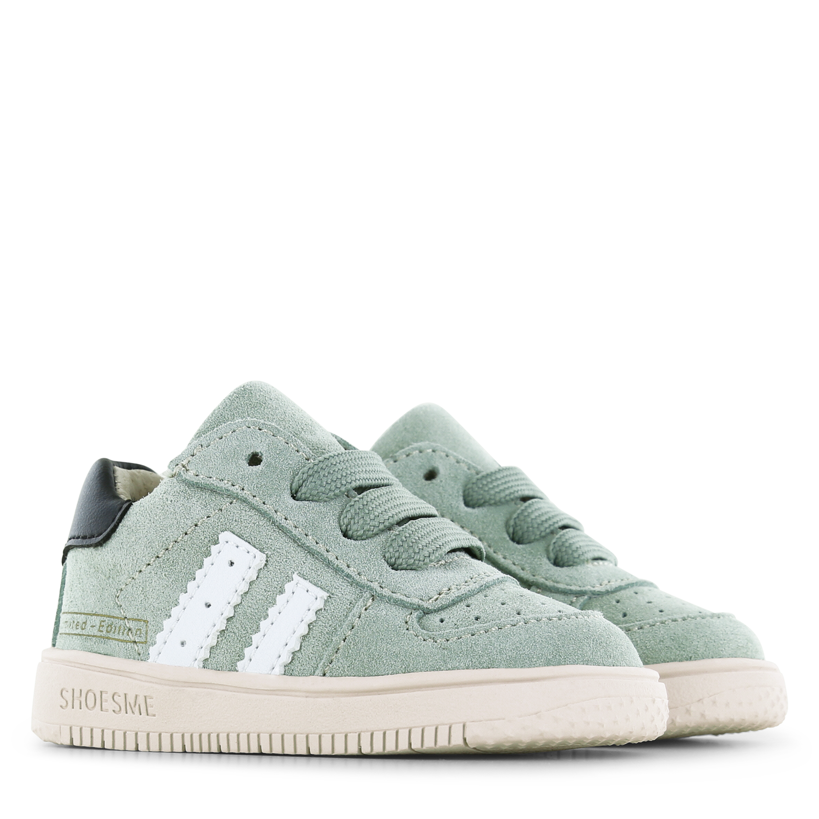 Shoesme lichtgroen sneakertje Microfiber leer, Suède | Jongens schoenen