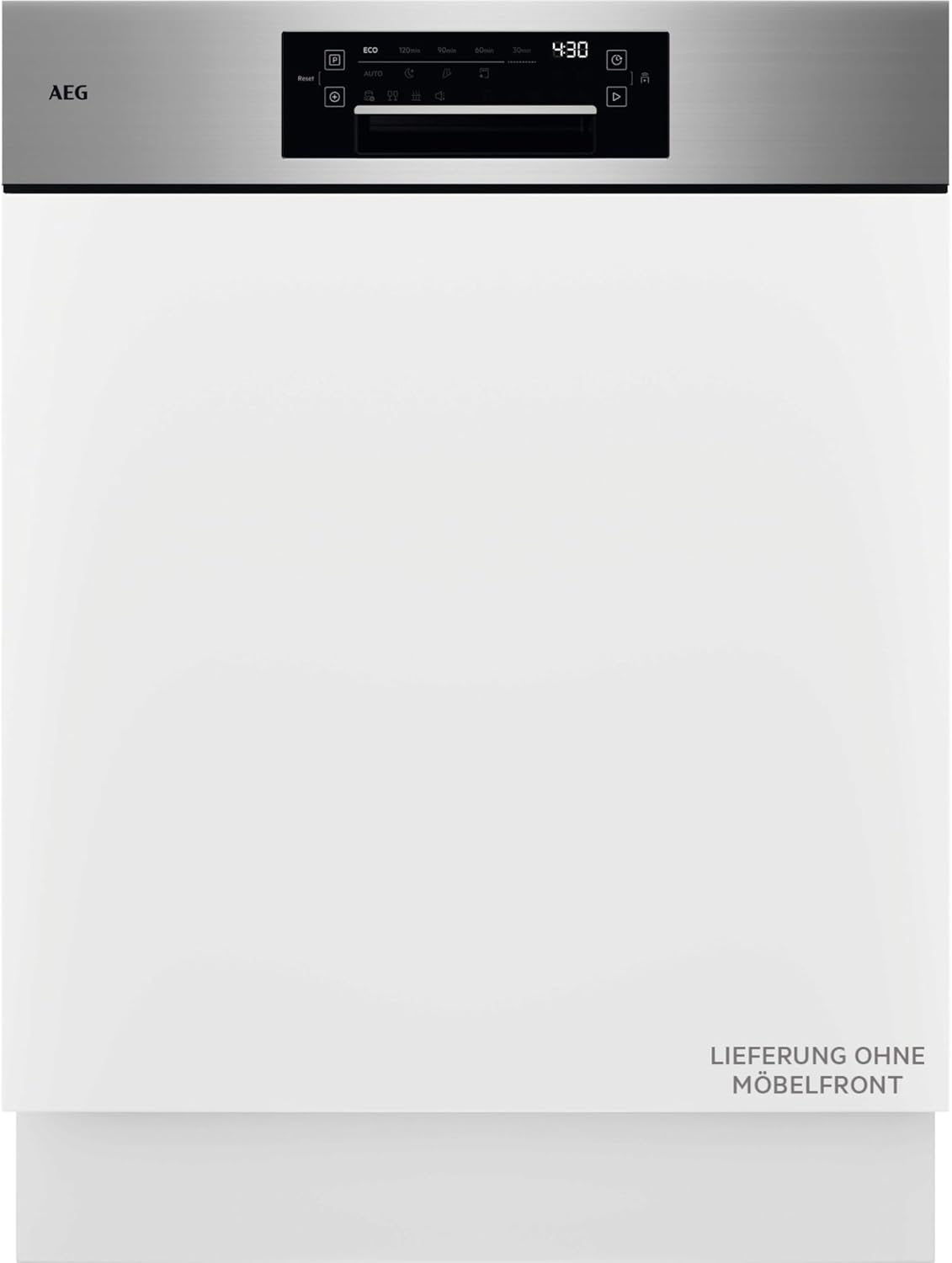 Teilintegrierter AEG 9000 Geschirrspüler, 60cm, smarte WiFi Spülmaschine, multifunktionale Körbe auch für Backbleche, Wein- & Biergläser, extrem leise 38 dB, A-10%, LED-Innenbeleuchtung, GT9200X2SCM