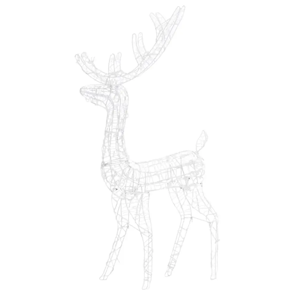 vidaXL - Rendier Kerstdecoratie - Blue - 70 x 41 x 120 cm