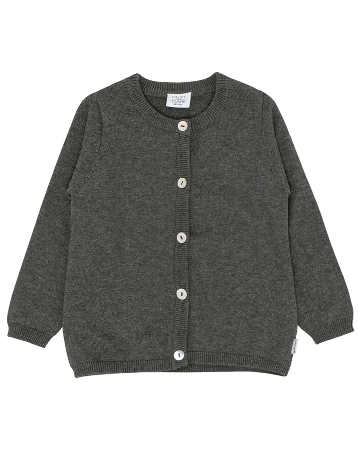 Strickjacke CARA in anthrazit melange
