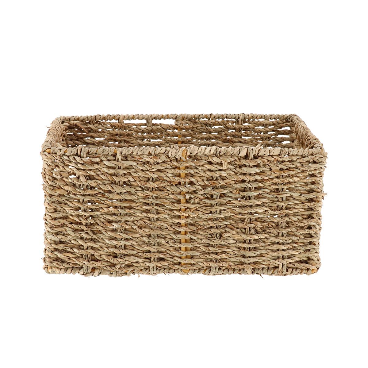 PANIER RECTANGLE VEGETALE 25X15X12CM NATUREL