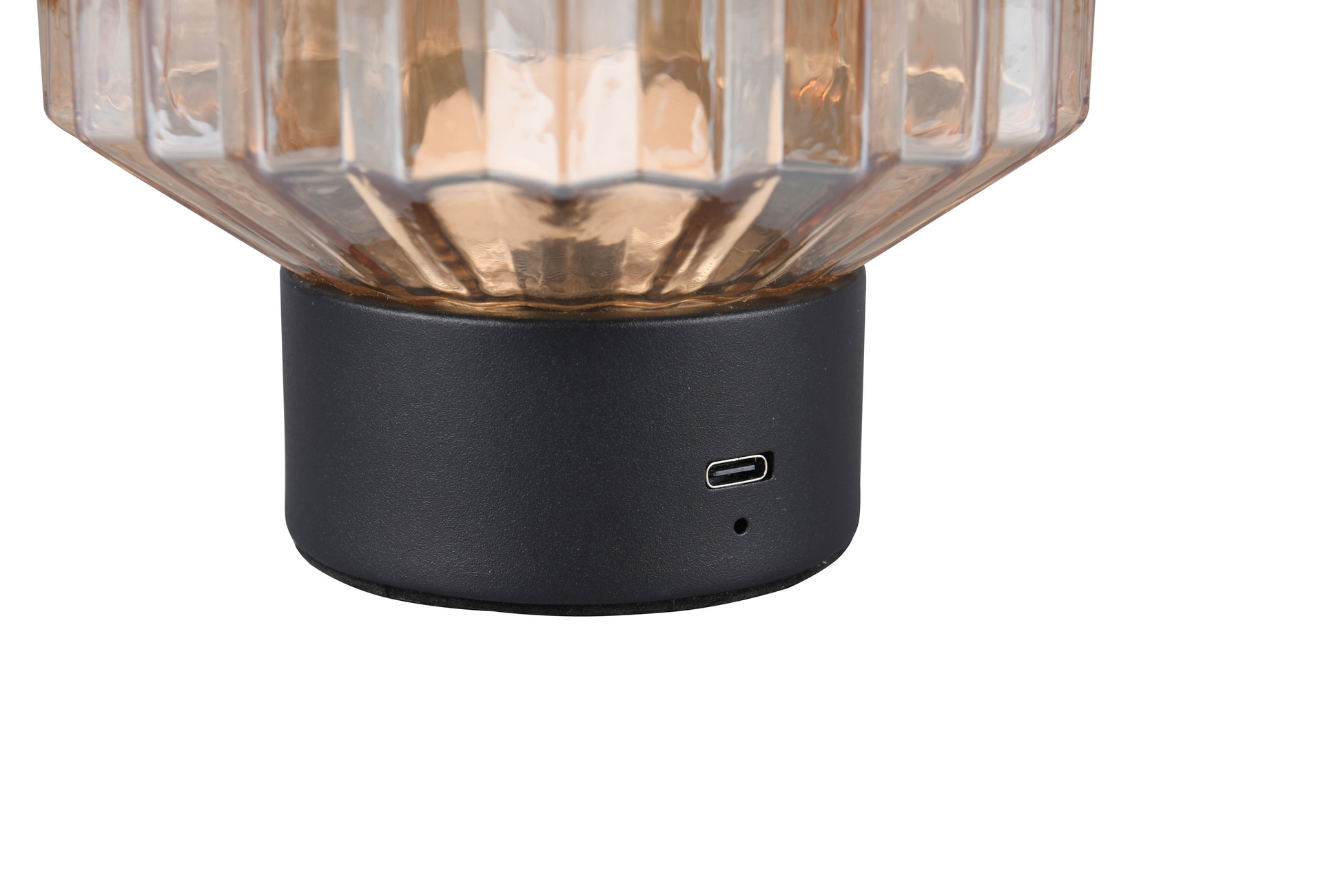 RL Akku LED Tischlampe LORD schwarz /amber