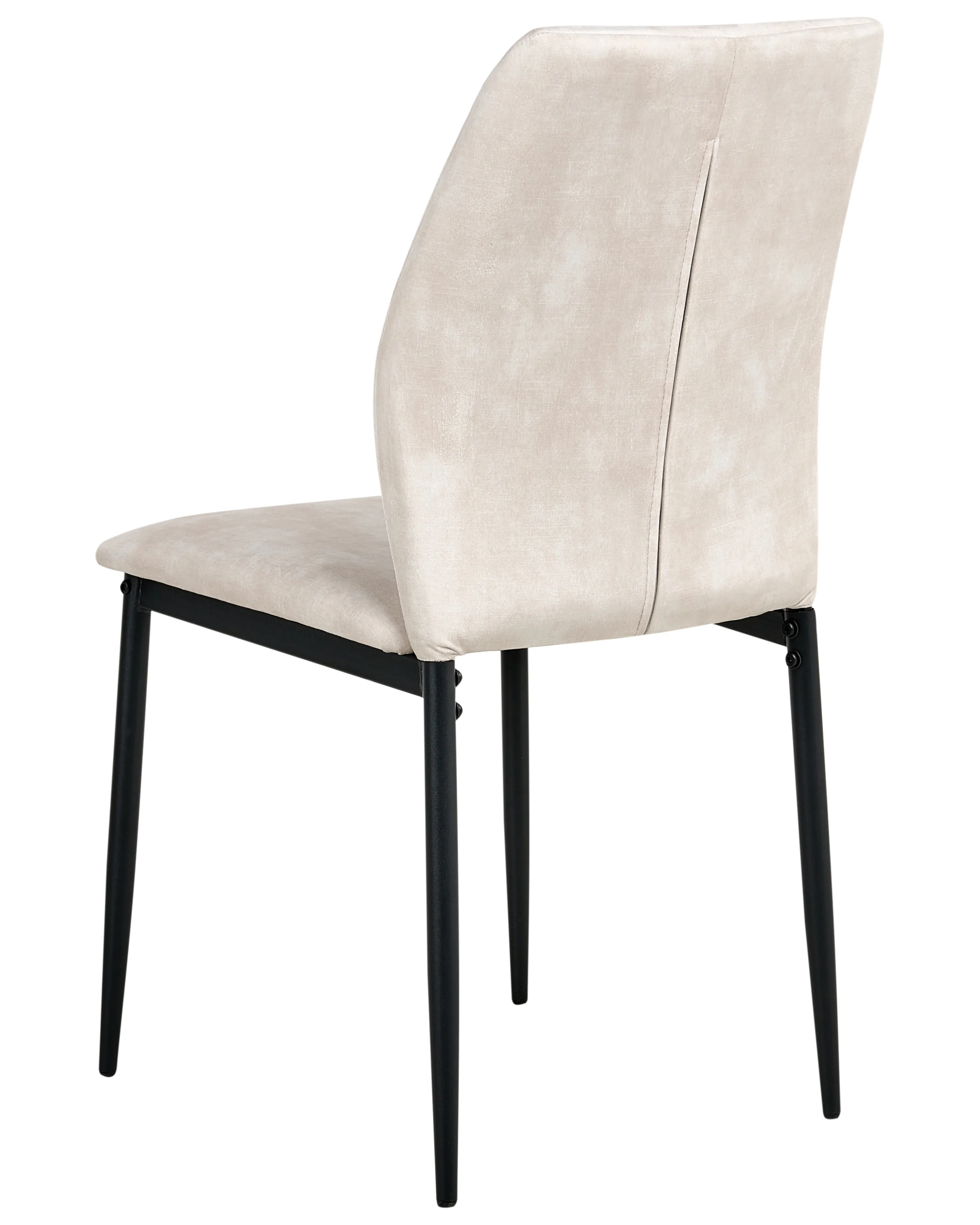 Set van 4 eetkamerstoelen ROCHEPORT Stof Lichtbeige