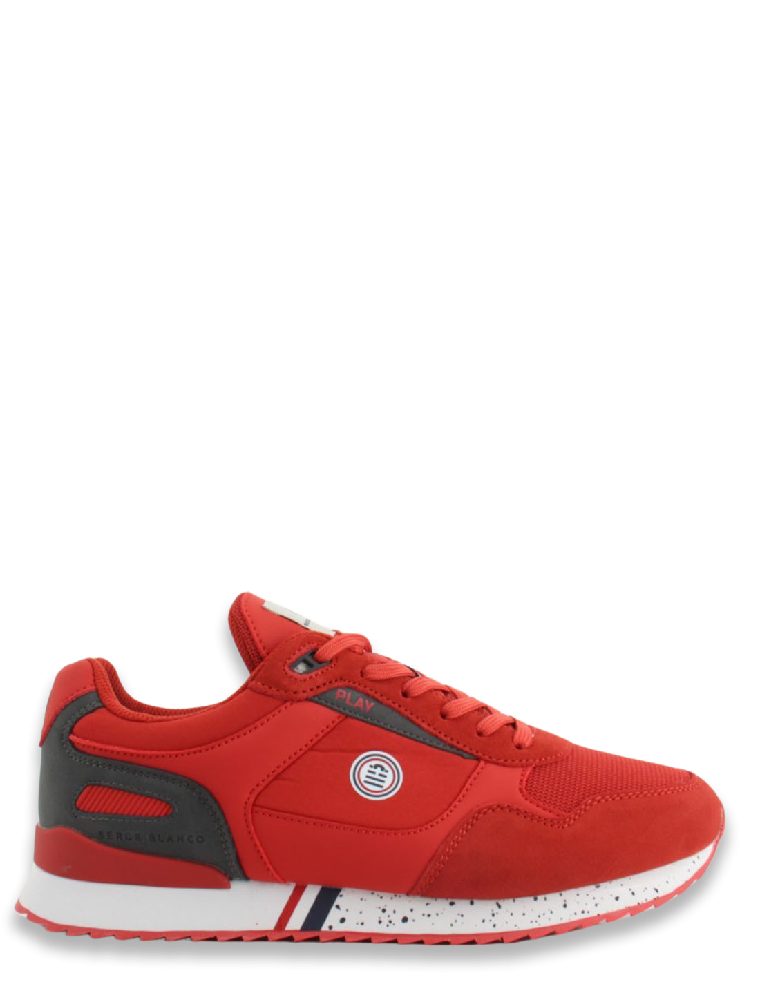 serge blanco Baskets de Ville Homme Chamonix Rouge