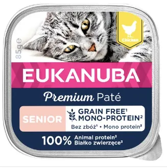 Eukanuba Euk Cat Senior Chicken Pate Mono 12x85g