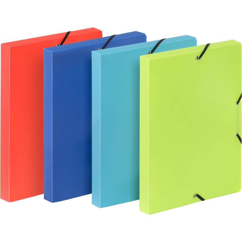 Boîte de classement COOLBOX A4 - Dos 3 cm - polypropylène - FEEL'EASY VIQUEL - coloris assortis