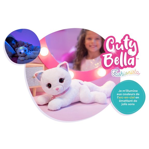 Peluche chat CutyBella Fashionista