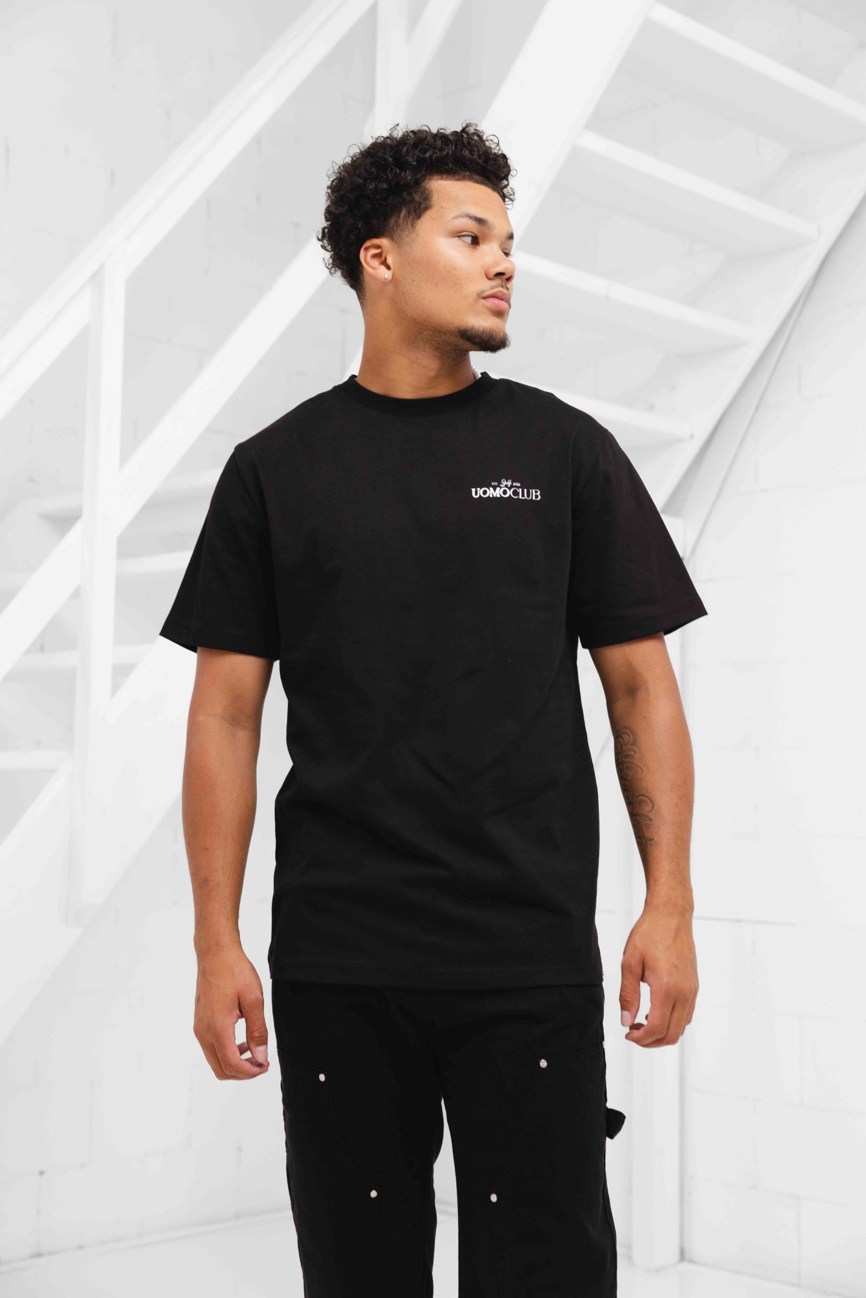 24 Uomo Club T-shirt Heren Zwart