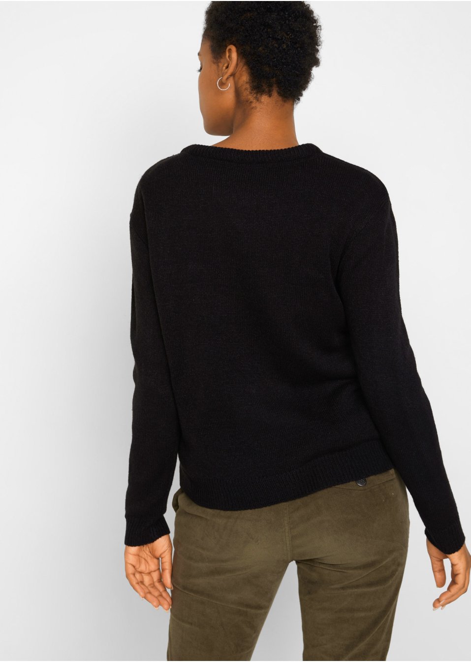 Pull en maille avec encolure ronde