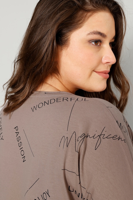 T-Shirt, Writing-Print, Rundhals, Langarm