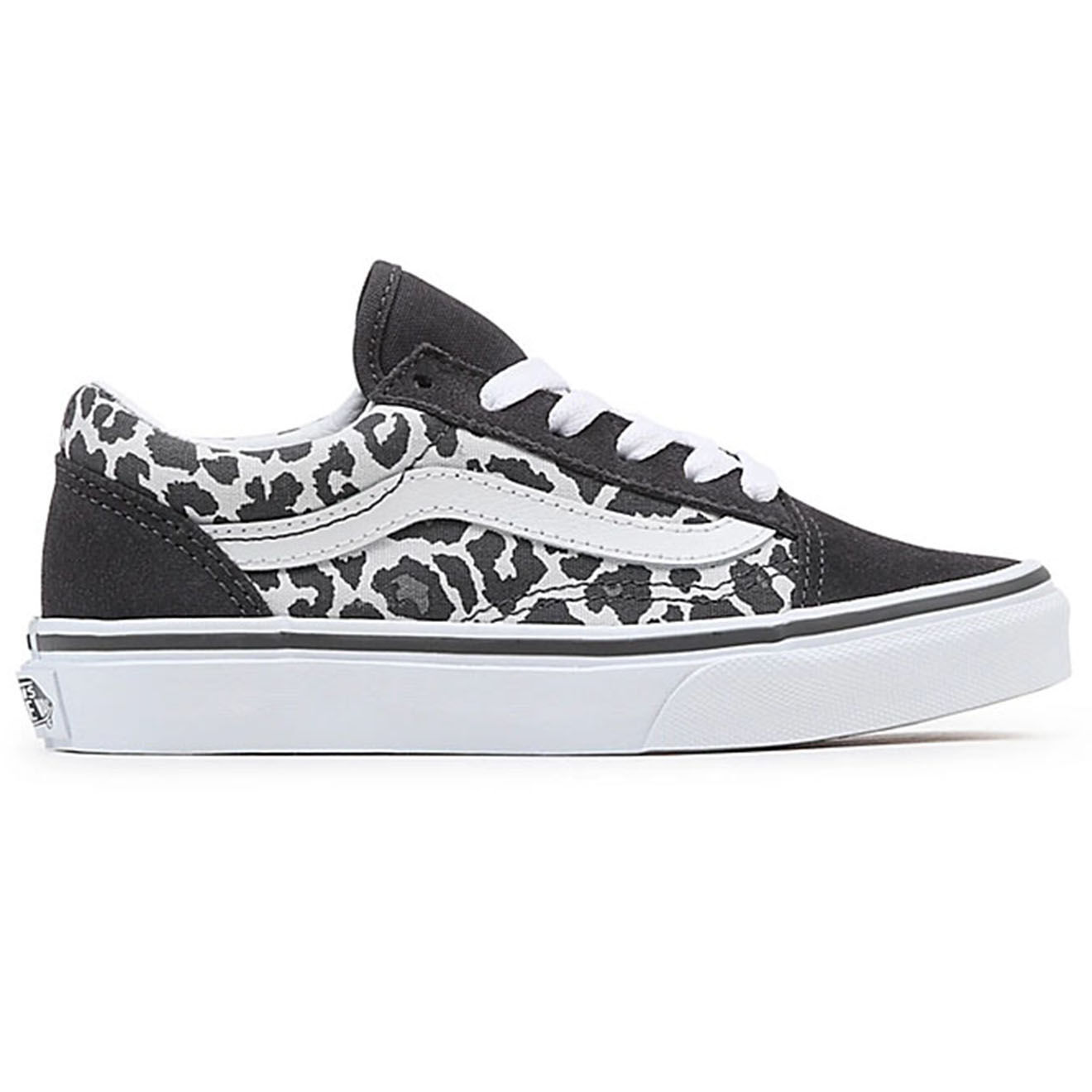 Vans Sneakers en Cuir & Textile Old Skool léopard noir/blanc