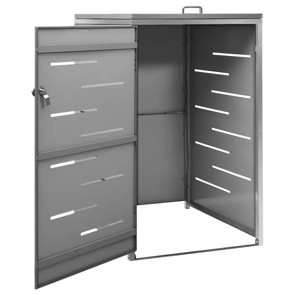 vidaXL - Containerberging - Antraciet - Roestvrij staal - 1 container