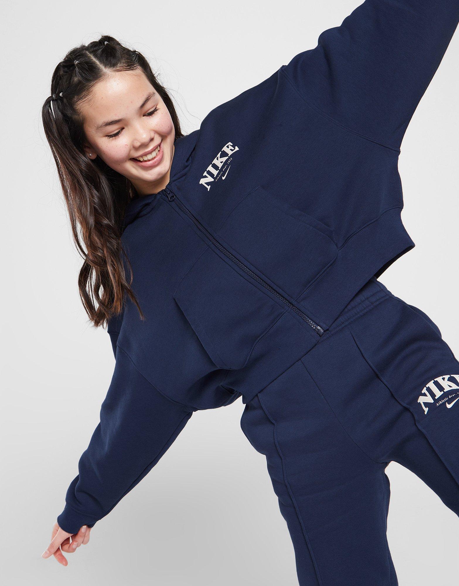 Nike Girls' Trend Full Zip Fleece Hoodie Junior