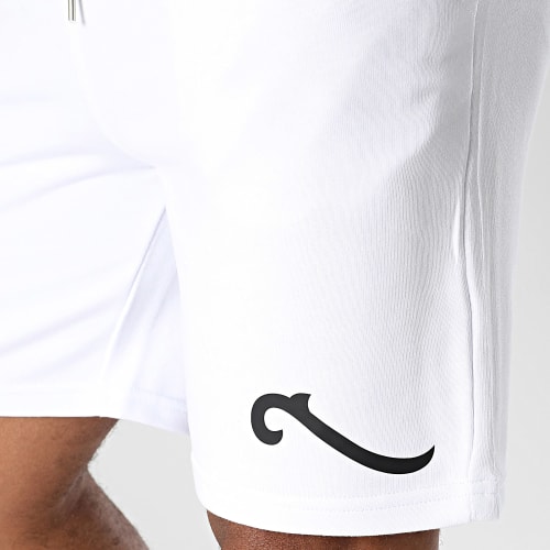 Short Jogging Wave Blanc Noir