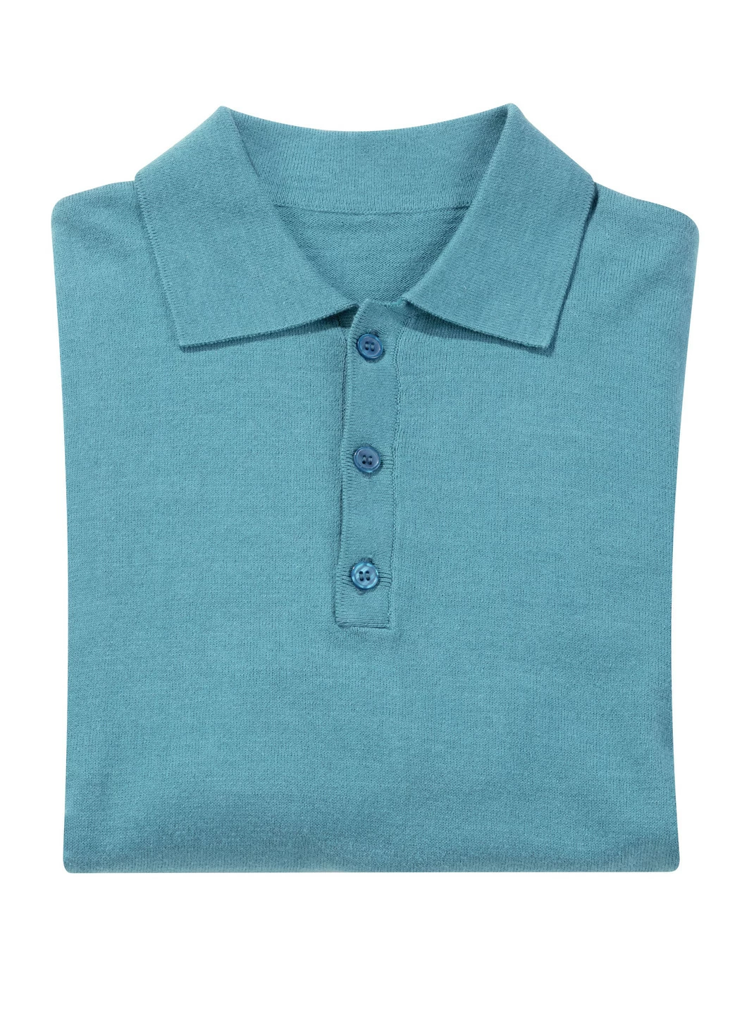 Polopullover mit kurzer Knopfleiste in 4 Farben