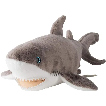 WWF Plüsch Weißer Hai, realistisch gestaltetes Plüschtier, ca. 38 cm