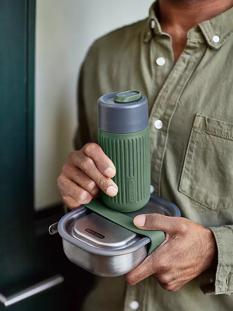 BLACK+BLUM Lunchbox Gross 1l Olive/Edelstahl olive