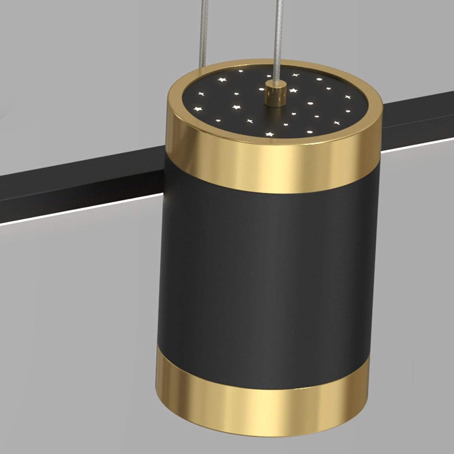 100cm Esszimmerlampen Esstischlampe LED Pendelleuchten Höhenverstellbar Designer Hängeleuchte Dimmbar Mit Fernbedienung LED Hängelampe Wohnzimmer Esstisch Küchen Lampen Schwarz [Energieklasse F]