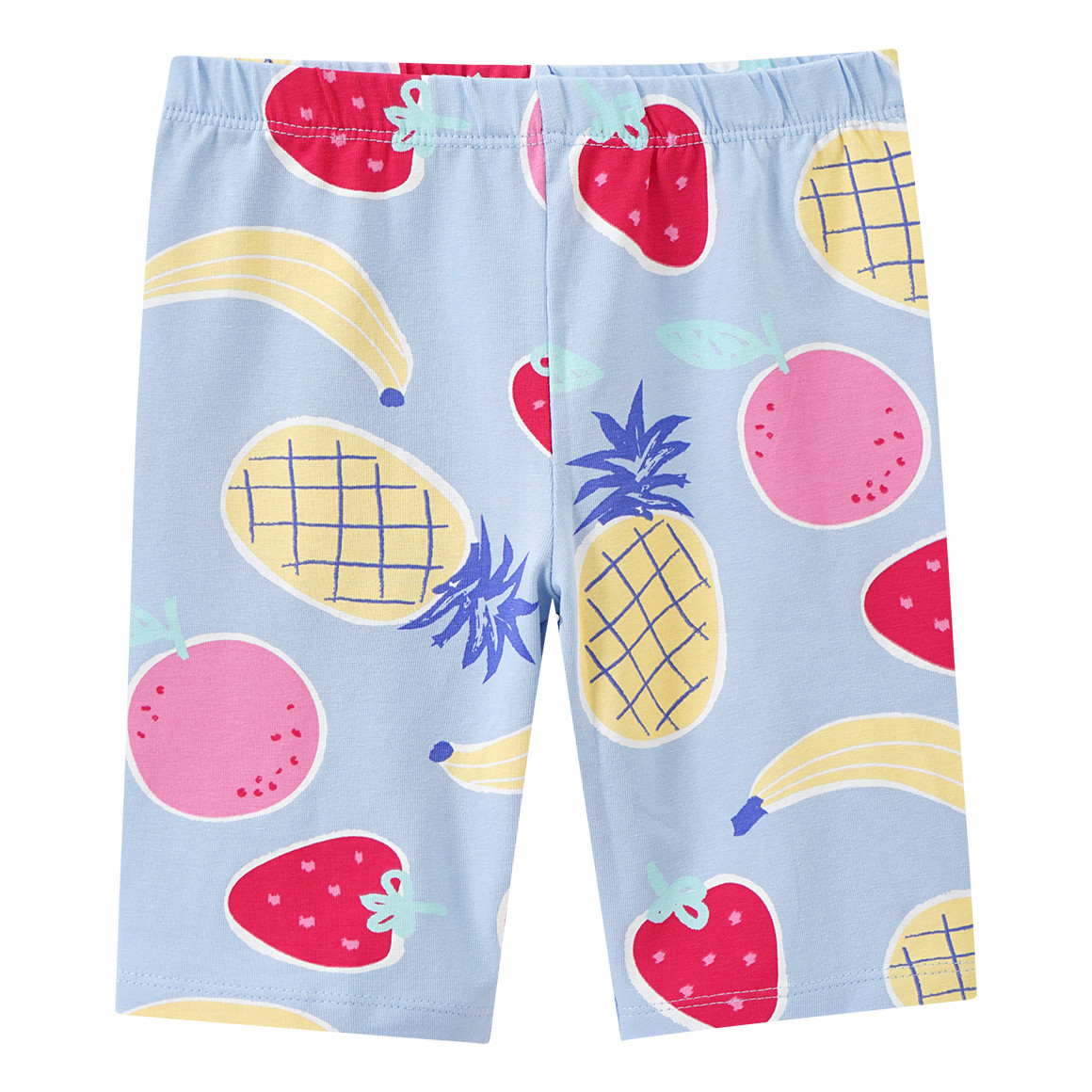 Famy 3 Mädchen Radler mit bunten Motiven hellgelb / rot / hellblau