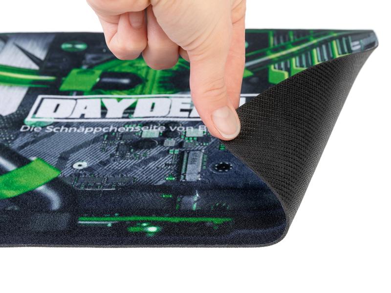 DayDeal.ch Gaming-Mausmatte DayDeal.ch Grün/Weiss Für alle Maussensoren geeignet