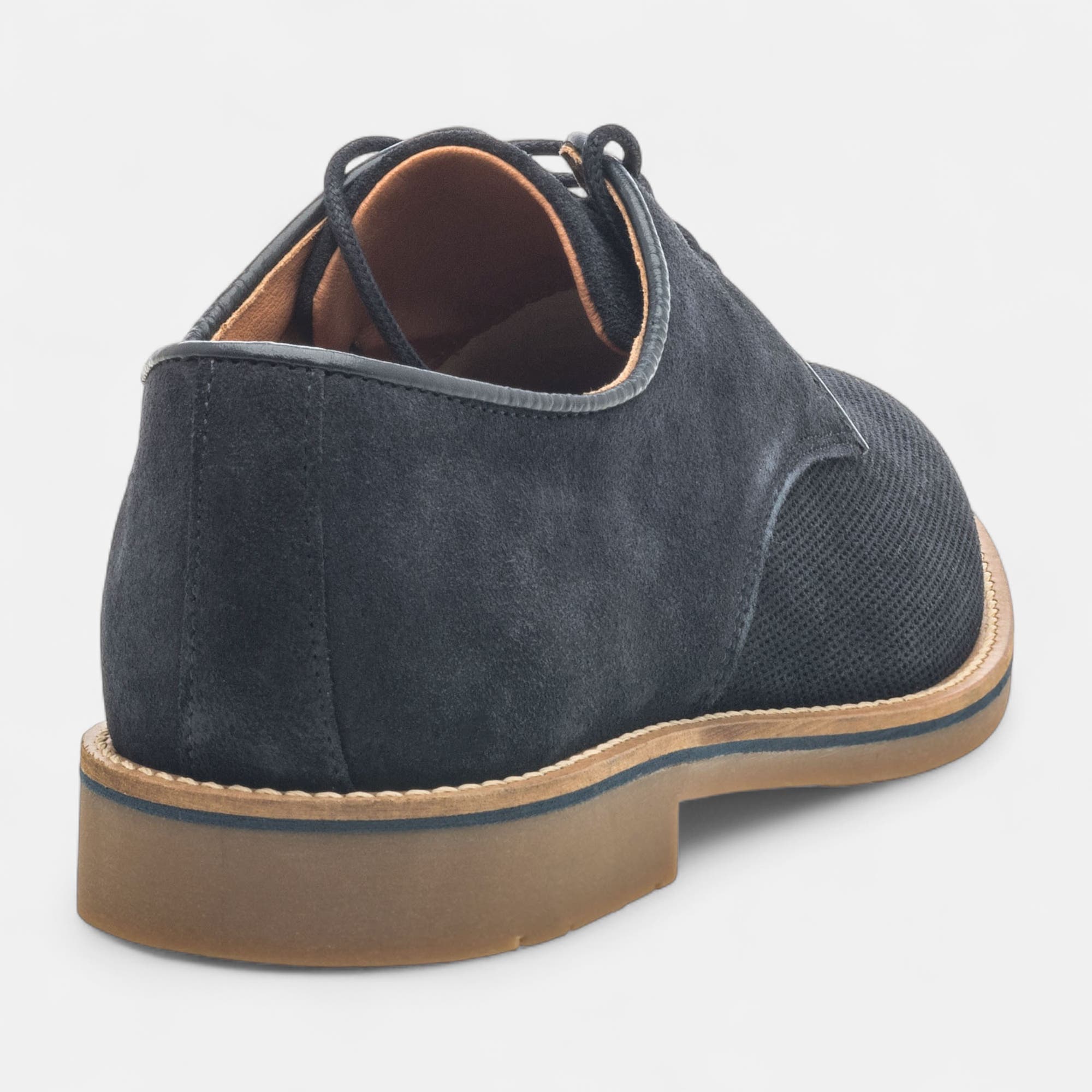 Derbies Homme en cuir bleu marine